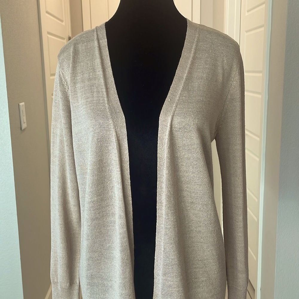 Halogen Cardigan in Oxford Tan Size XS NWT - Picture 2 of 9
